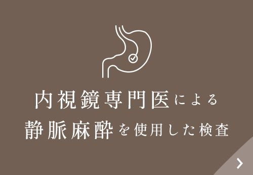 内視鏡専門医による静脈麻酔を使用した検査